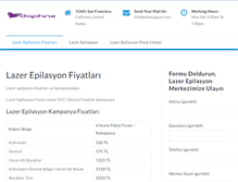 Tablet Screenshot of lazerepilasyonfiyatlistesi.com